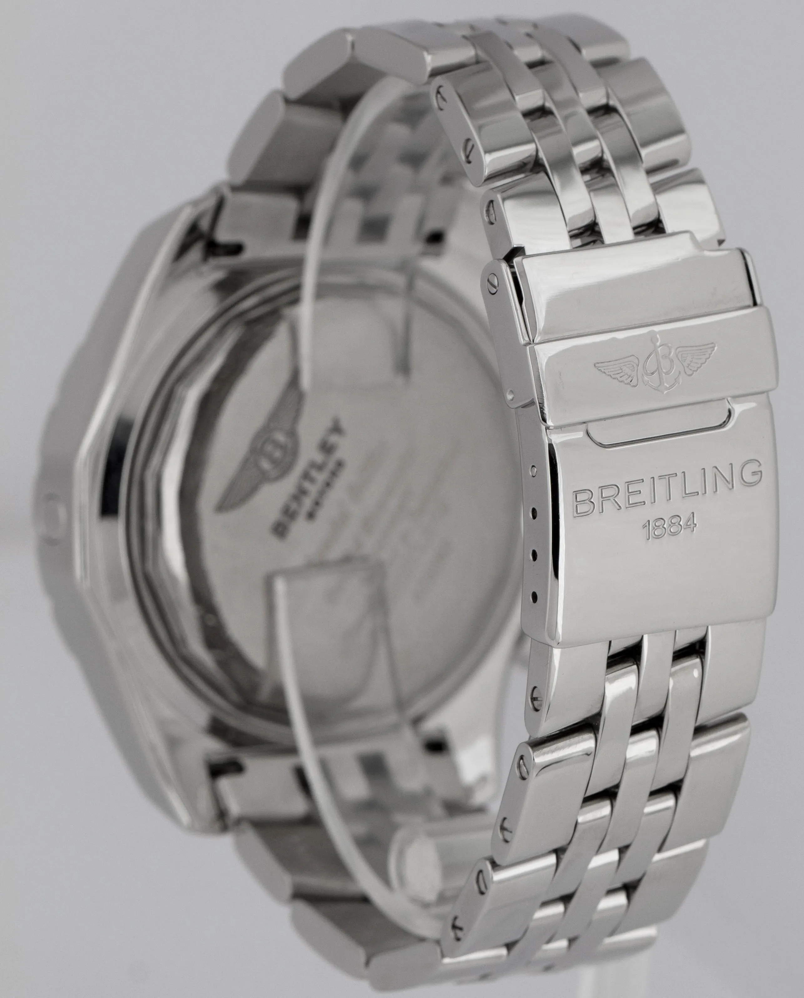 Breitling For Bentley Motors Chronograph White Stainless Steel A25362 49mm Watch