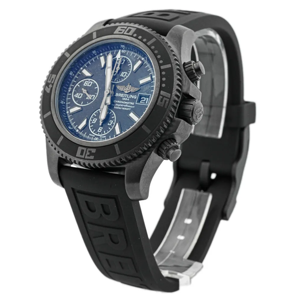 Breitling Men's Superocean Chronograph Stainless Steel 44mm Black Stick Dial Watch Reference #: M13341B7/BD11-152S