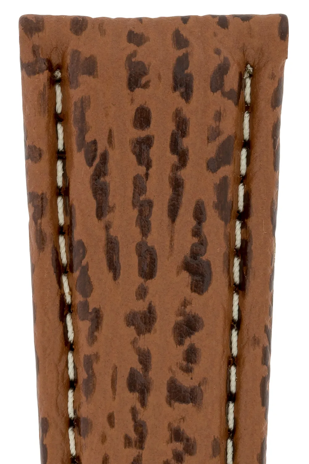 Breitling-Style Shark Deployment Watch Strap in HONEY BROWN