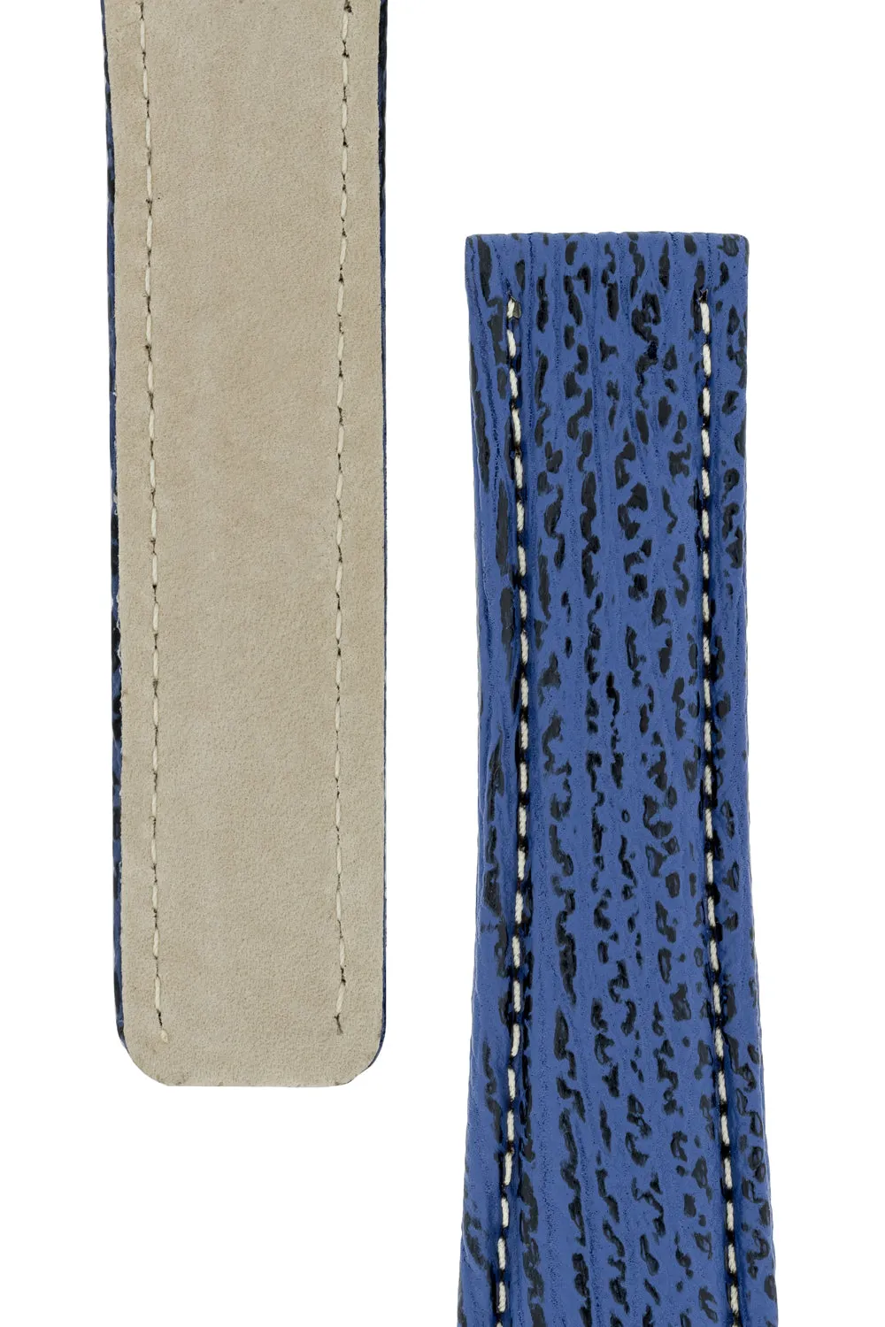 Breitling-Style Shark Deployment Watch Strap in NIGHT BLUE