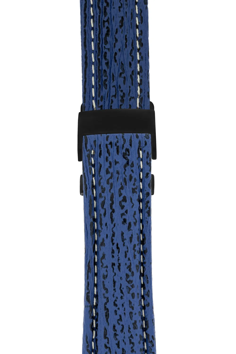 Breitling-Style Shark Deployment Watch Strap in NIGHT BLUE