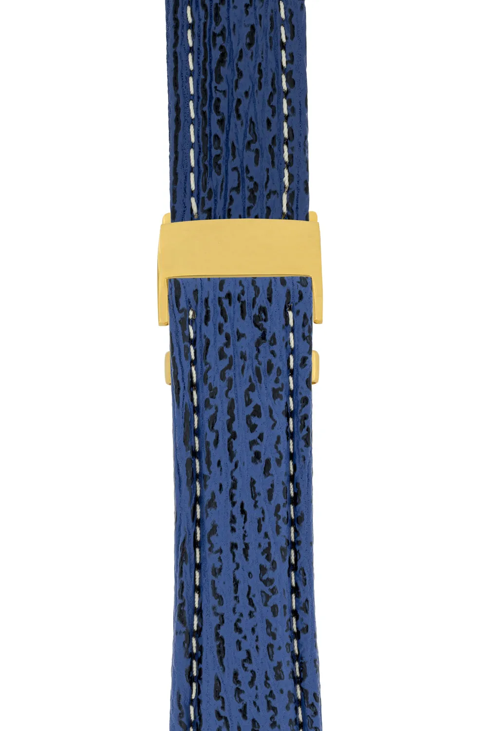 Breitling-Style Shark Deployment Watch Strap in NIGHT BLUE