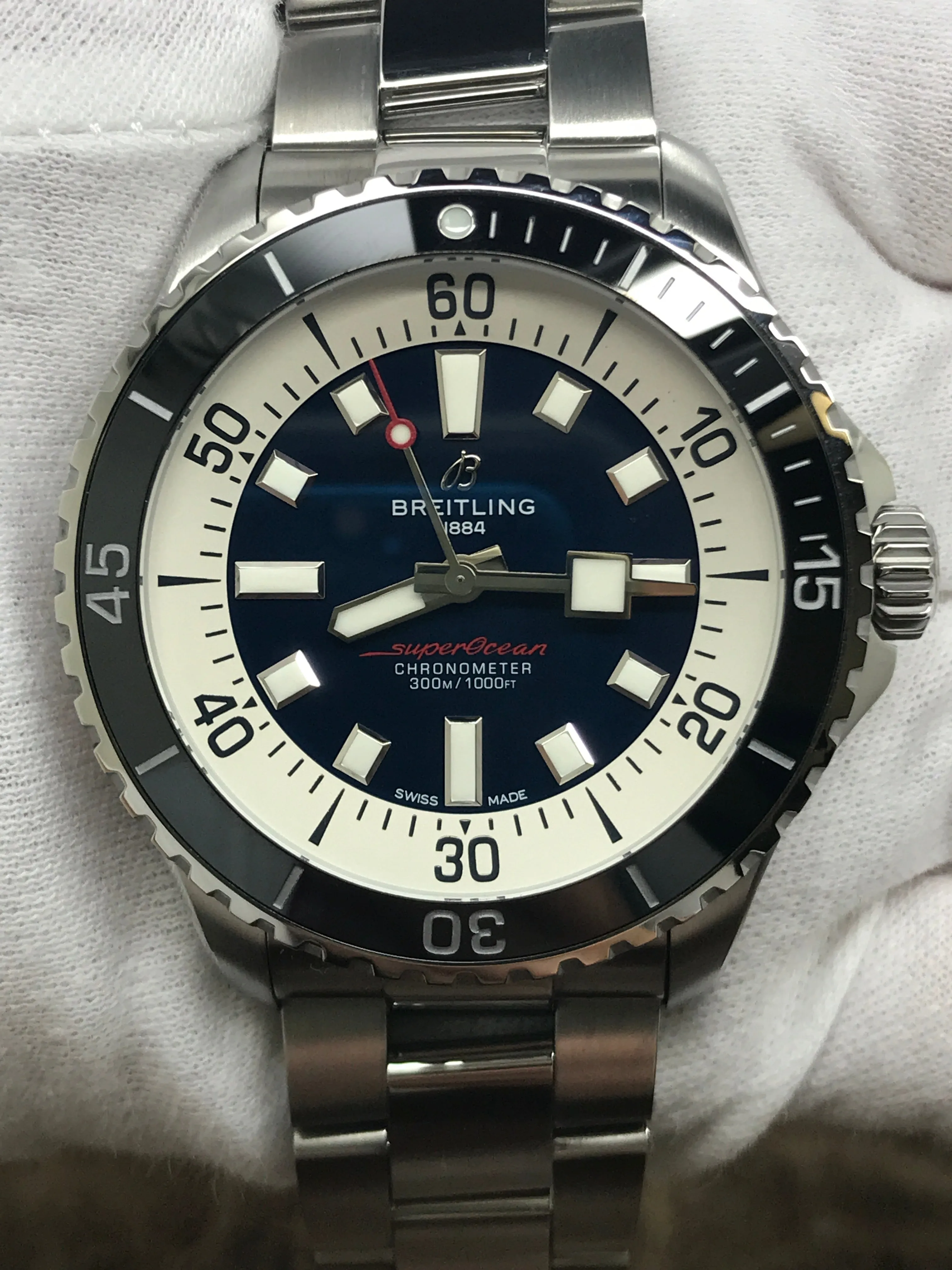 Breitling Superocean 44 A17376 Blue Dial Automatic Men's Watch