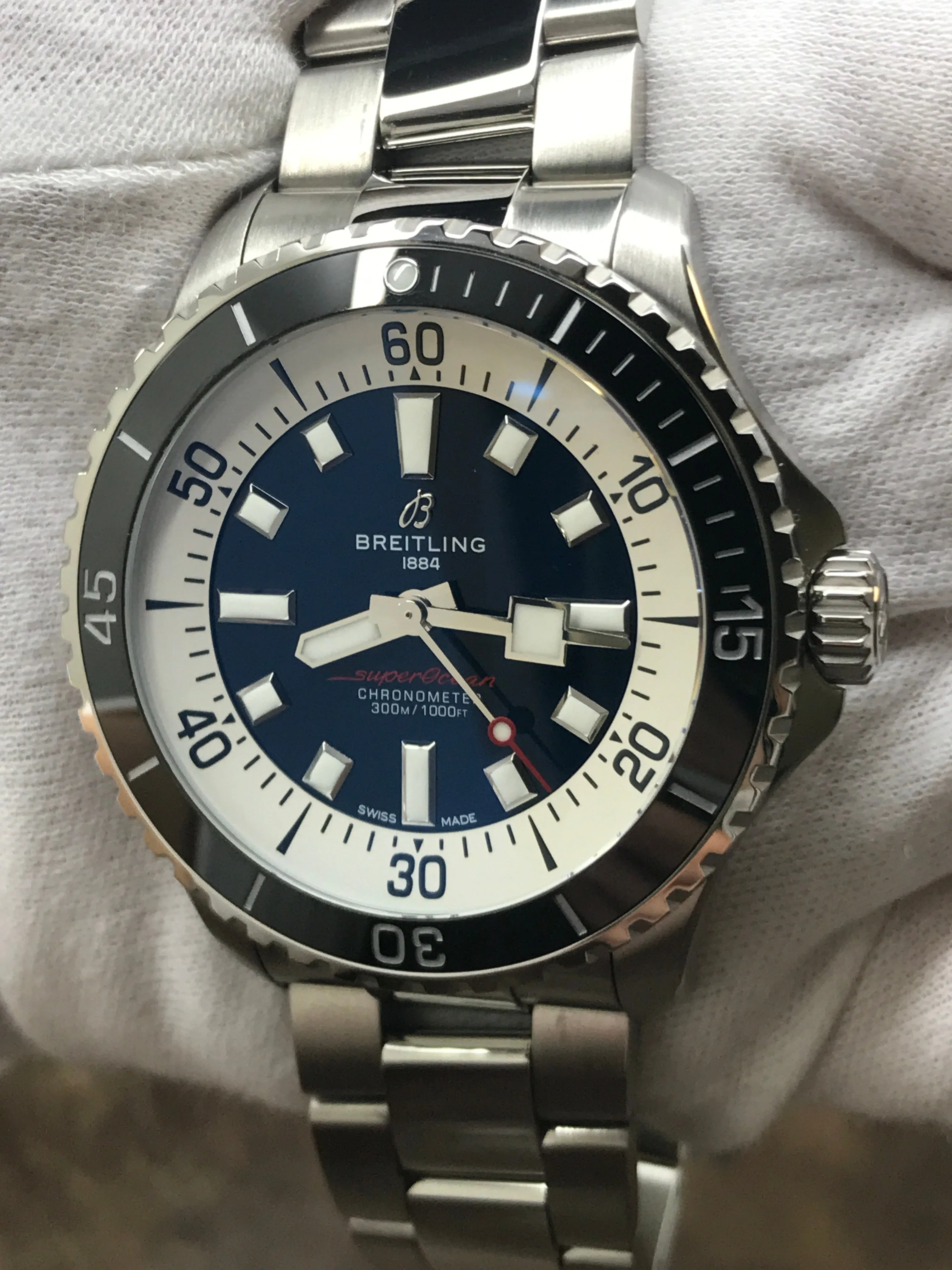 Breitling Superocean 44 A17376 Blue Dial Automatic Men's Watch