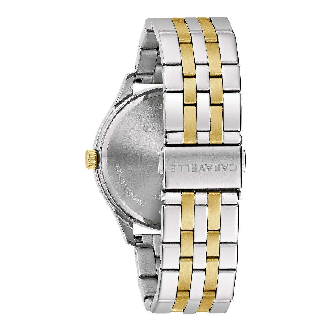 Bulova Caravelle Mens Two Tone Green Dial Watch
