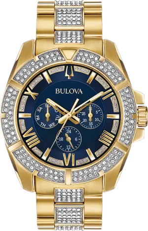 Bulova Crystal Men's Watch 98C128