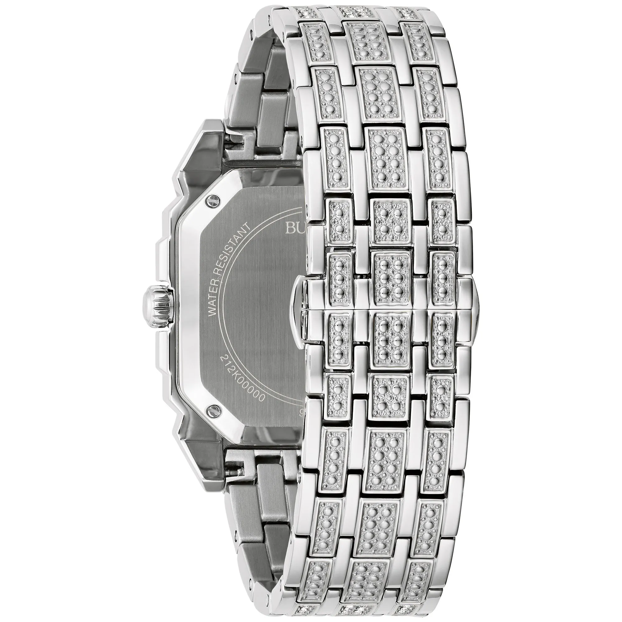 Bulova Dress/Classic Crystal Mens Watch Stainless Steel