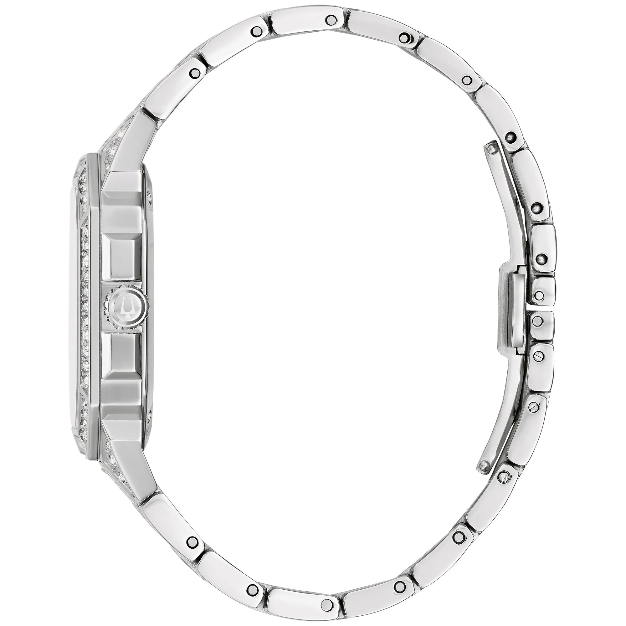 Bulova Dress/Classic Crystal Mens Watch Stainless Steel