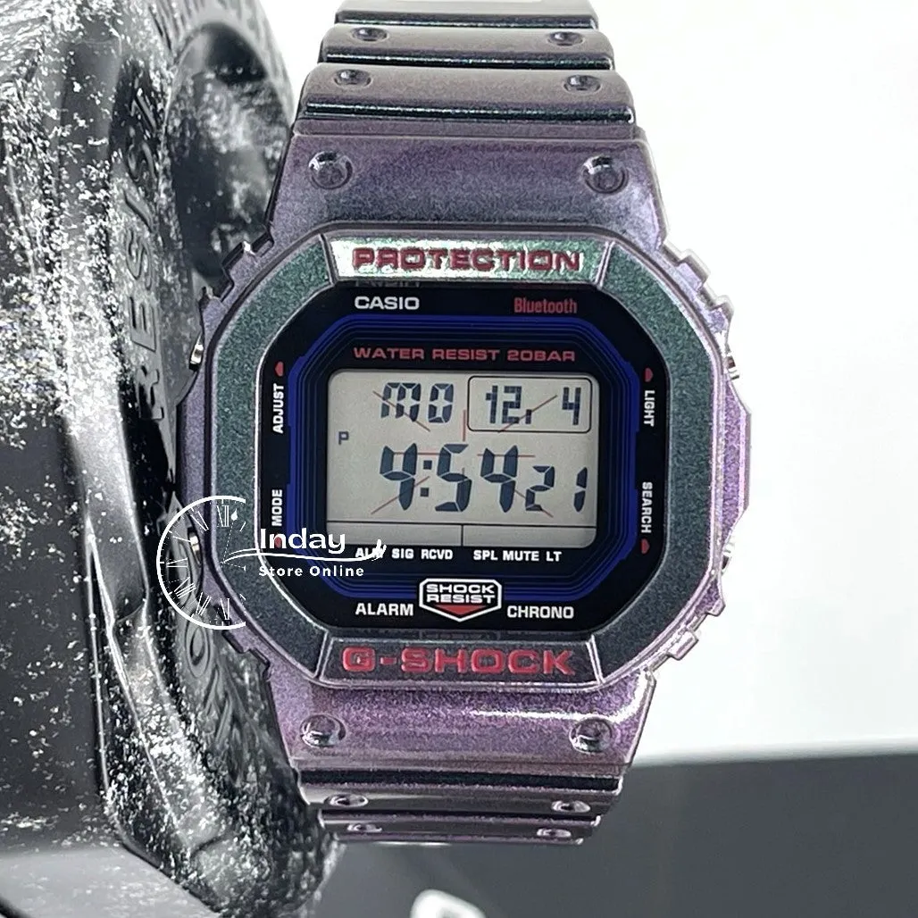Casio G-Shock Men's Watch DW-B5600AH-6 Digital 5600 Series New Arrival Mobile link (Wireless linking using Bluetooth®)