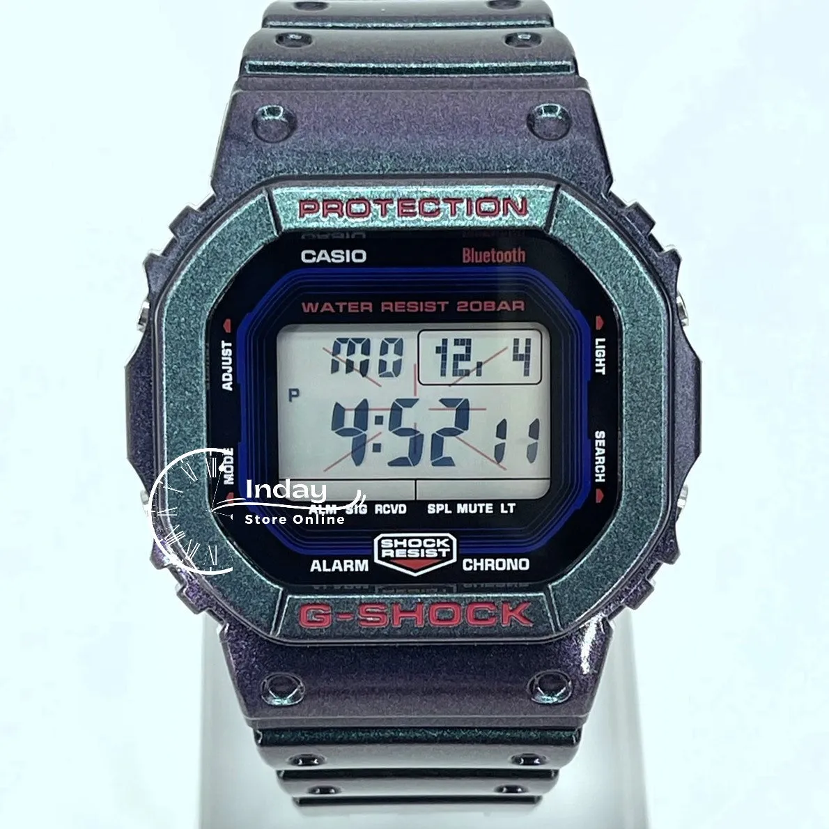 Casio G-Shock Men's Watch DW-B5600AH-6 Digital 5600 Series New Arrival Mobile link (Wireless linking using Bluetooth®)