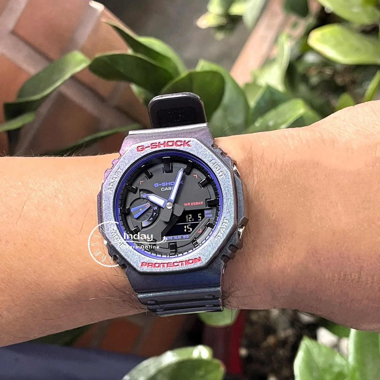 Casio G-Shock Men's Watch GA-2100AH-6A Analog-Digital 2100 Series New Arrival Shock Resistant Carbon Core Guard Structure