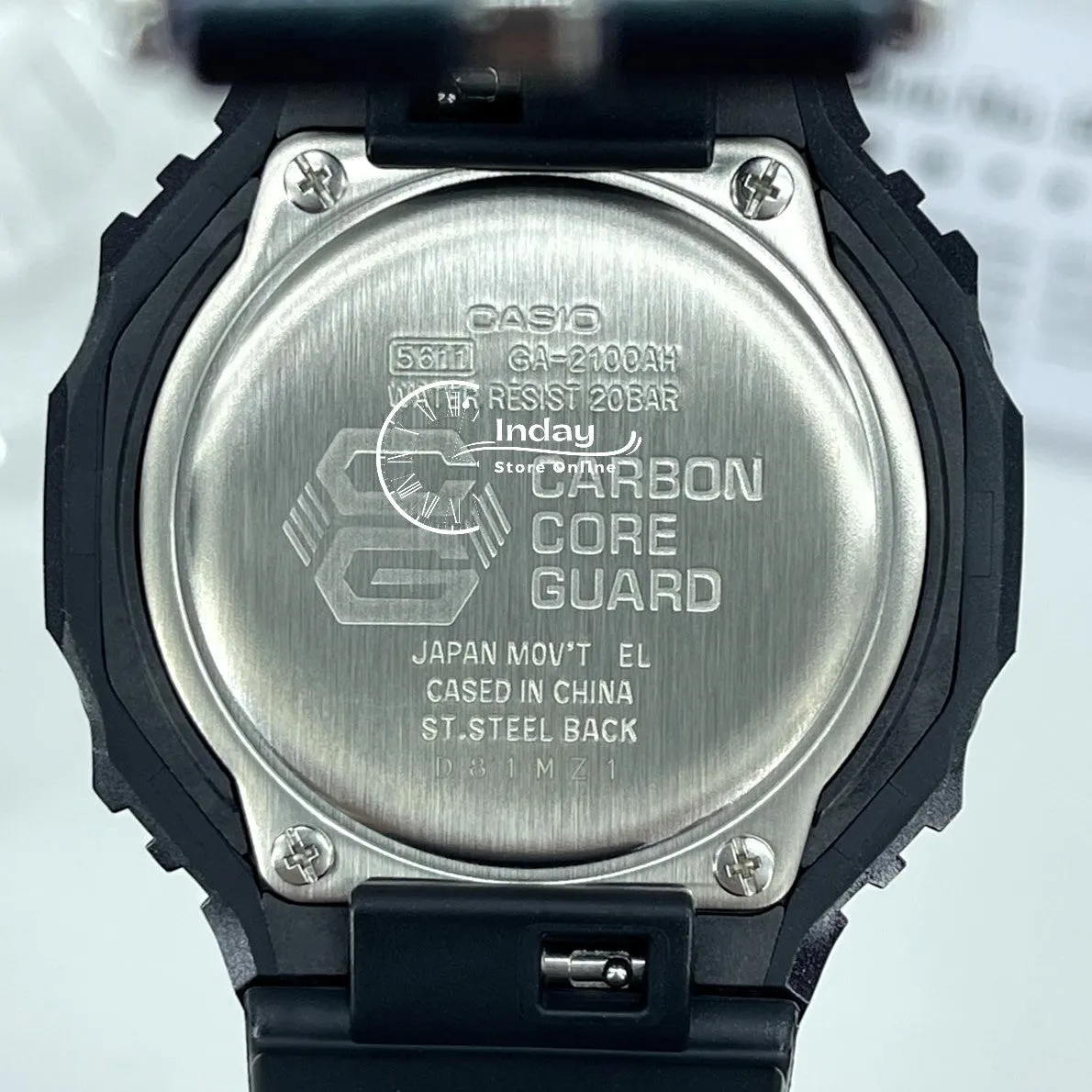 Casio G-Shock Men's Watch GA-2100AH-6A Analog-Digital 2100 Series New Arrival Shock Resistant Carbon Core Guard Structure