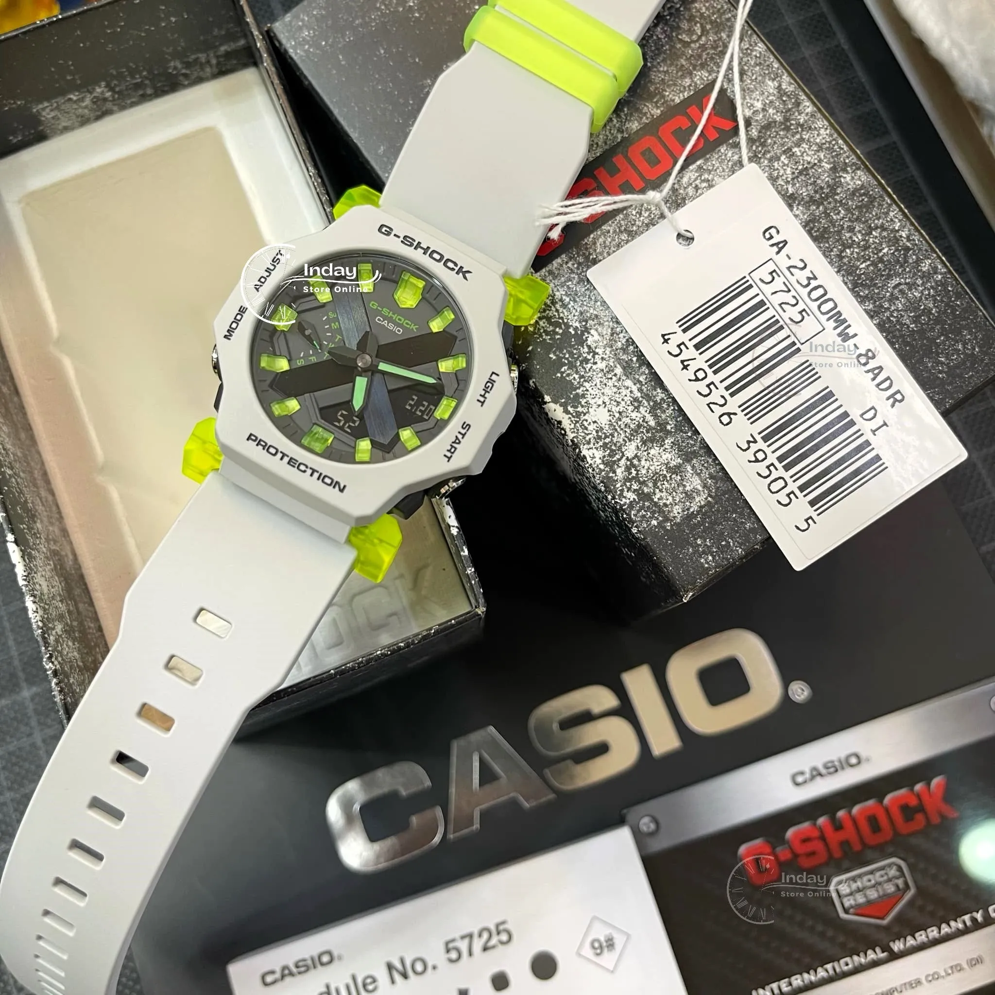 Casio G-Shock Men's Watch GA-2300MW-8A Resin Band Mineral Glass Shock Resistant