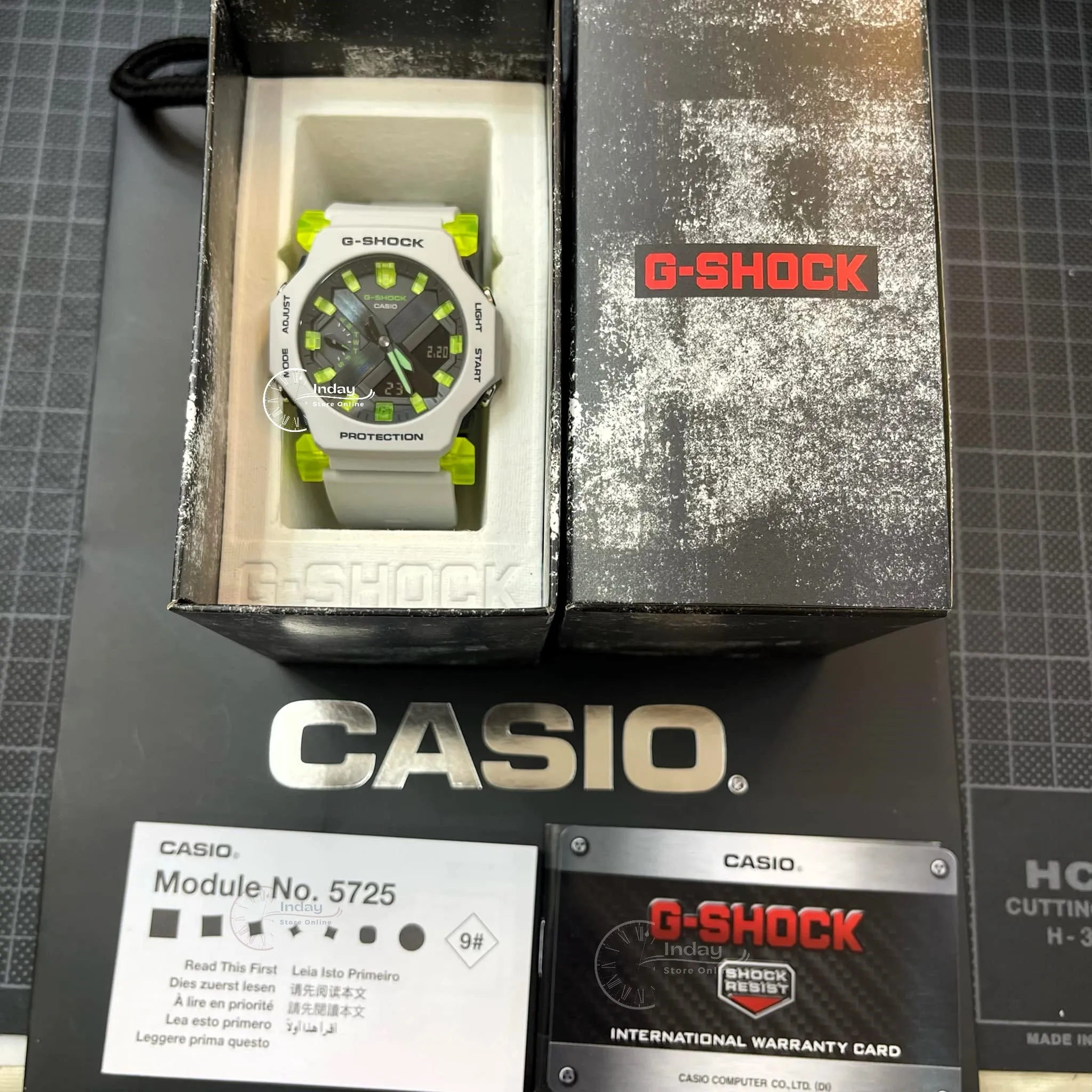 Casio G-Shock Men's Watch GA-2300MW-8A Resin Band Mineral Glass Shock Resistant