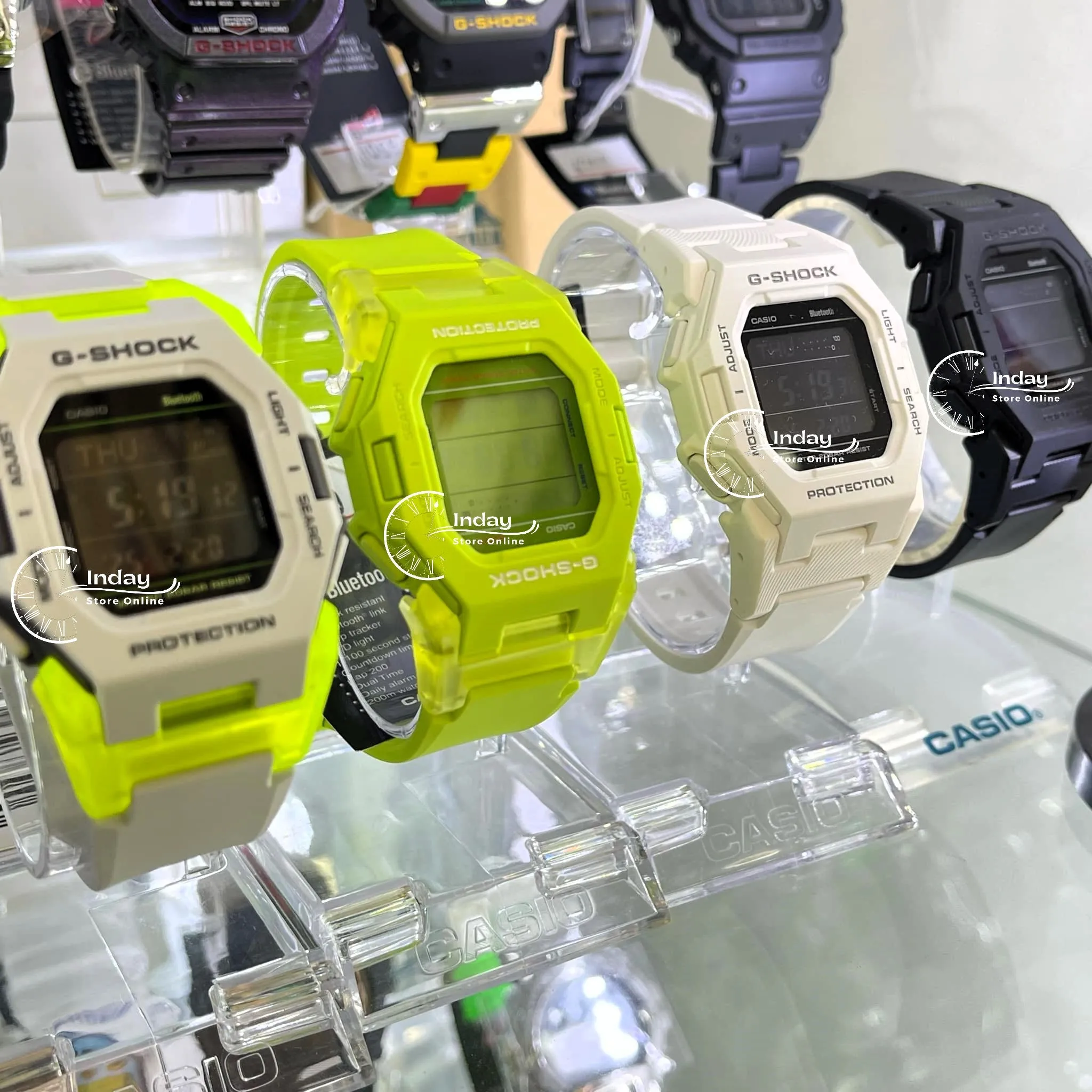Casio G-Shock Men's Watch GD-B500MW-8 Mineral Glass Resin Band Shock Resistant Mobile Link Bluetooth