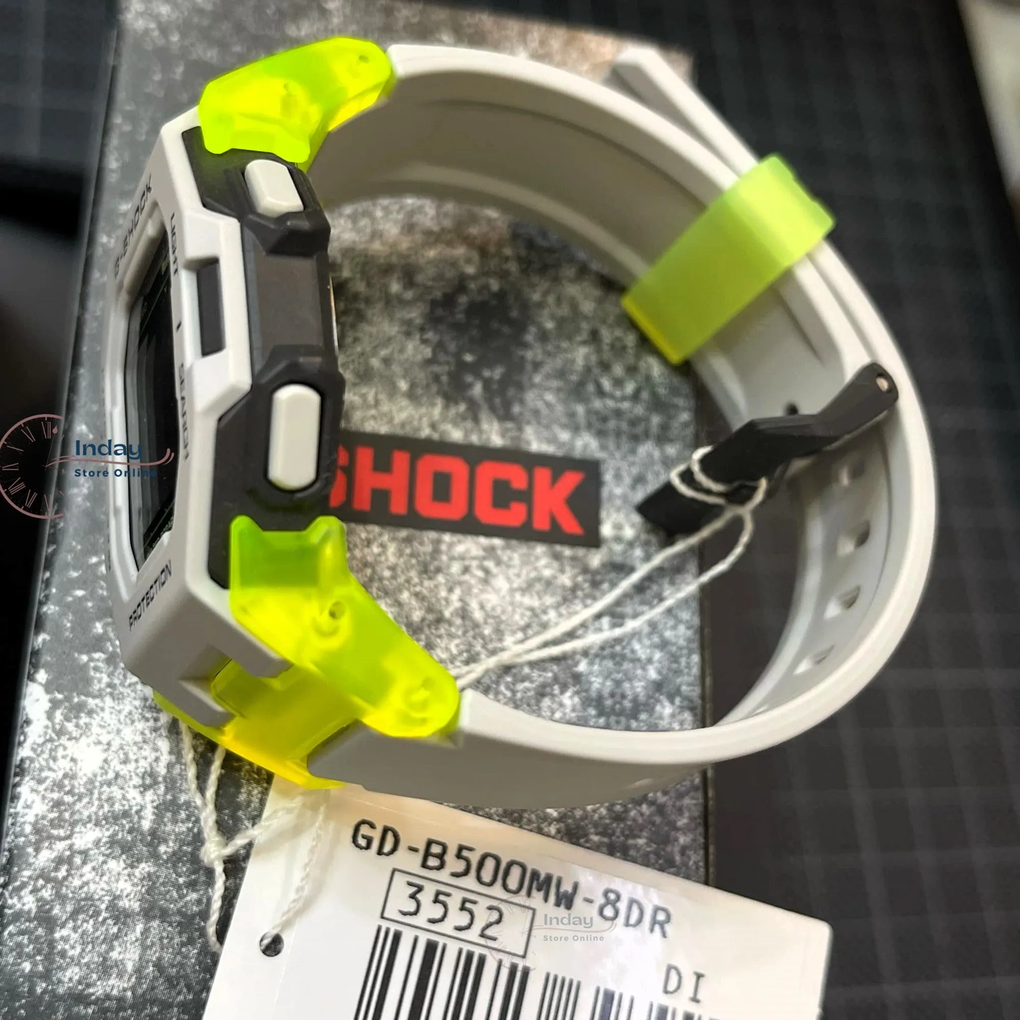 Casio G-Shock Men's Watch GD-B500MW-8 Mineral Glass Resin Band Shock Resistant Mobile Link Bluetooth