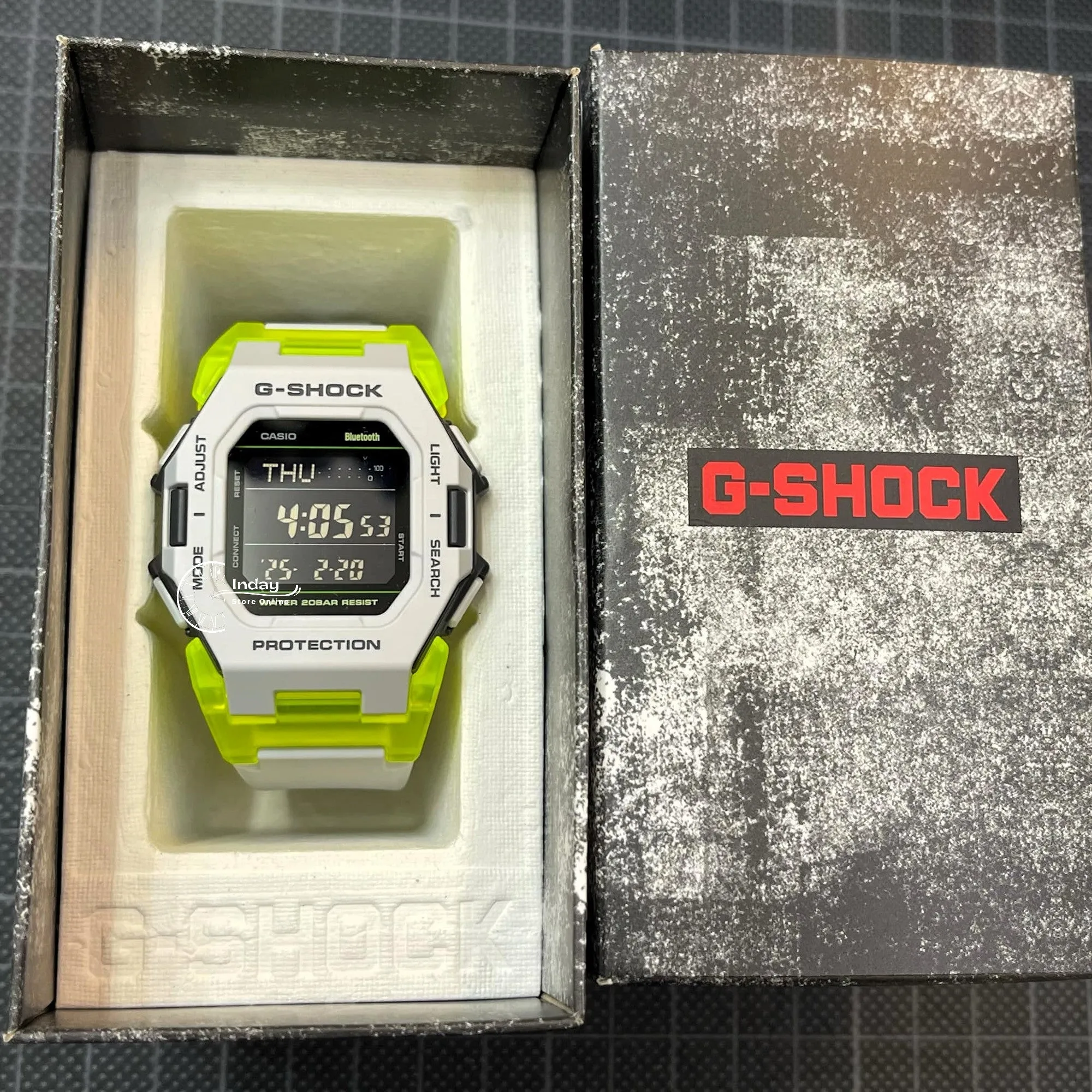 Casio G-Shock Men's Watch GD-B500MW-8 Mineral Glass Resin Band Shock Resistant Mobile Link Bluetooth