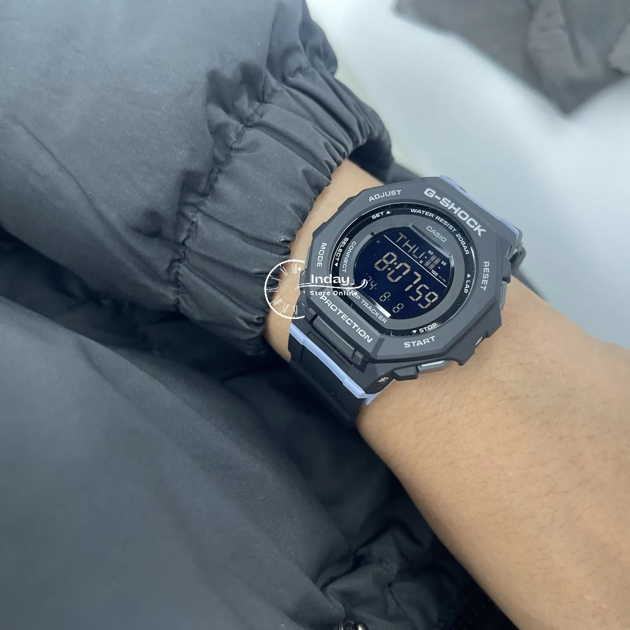 Casio G-Shock Women's Watch GMD-B300-1 G-Squad Bio-based Resin Shock Resistant Mobile link Bluetooth