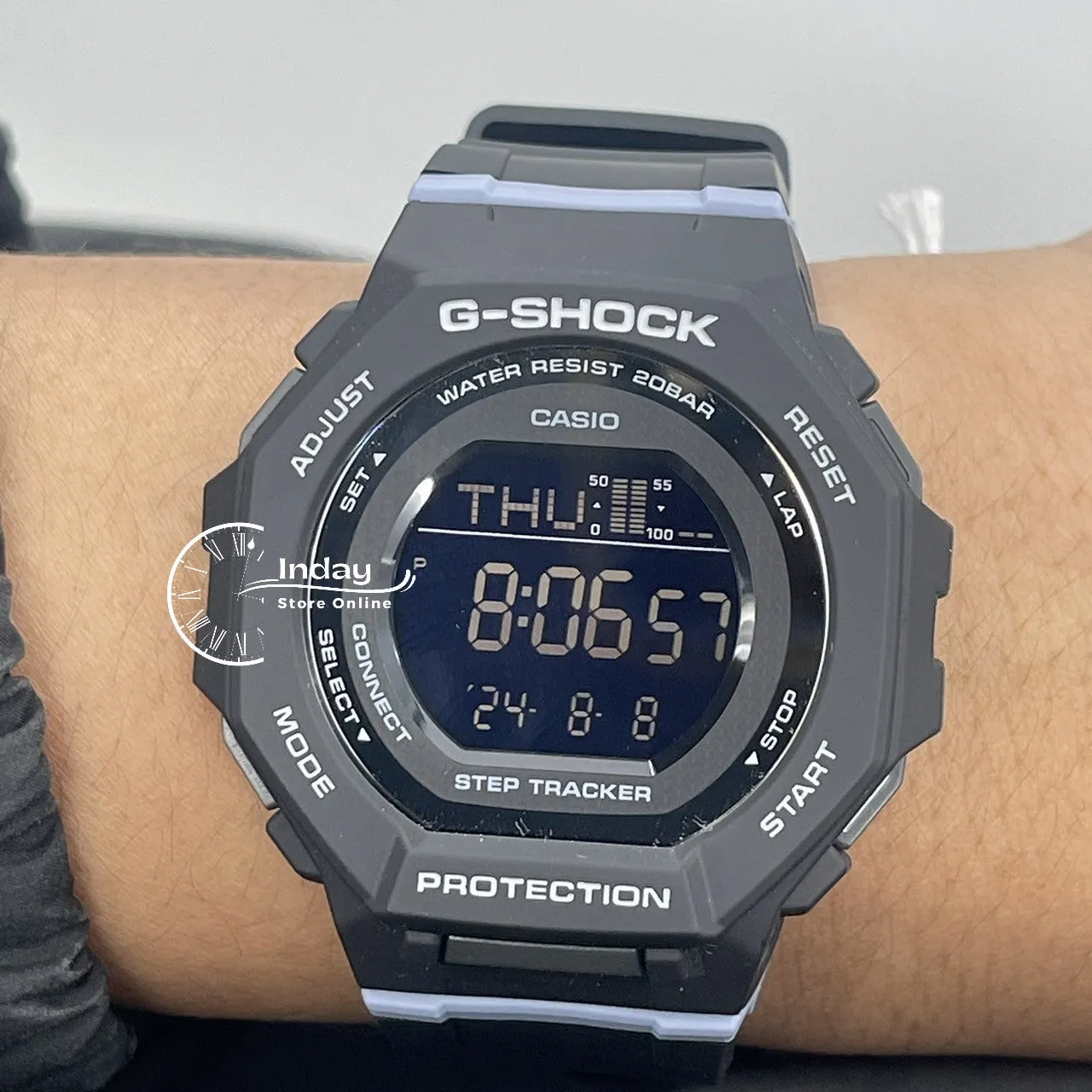 Casio G-Shock Women's Watch GMD-B300-1 G-Squad Bio-based Resin Shock Resistant Mobile link Bluetooth