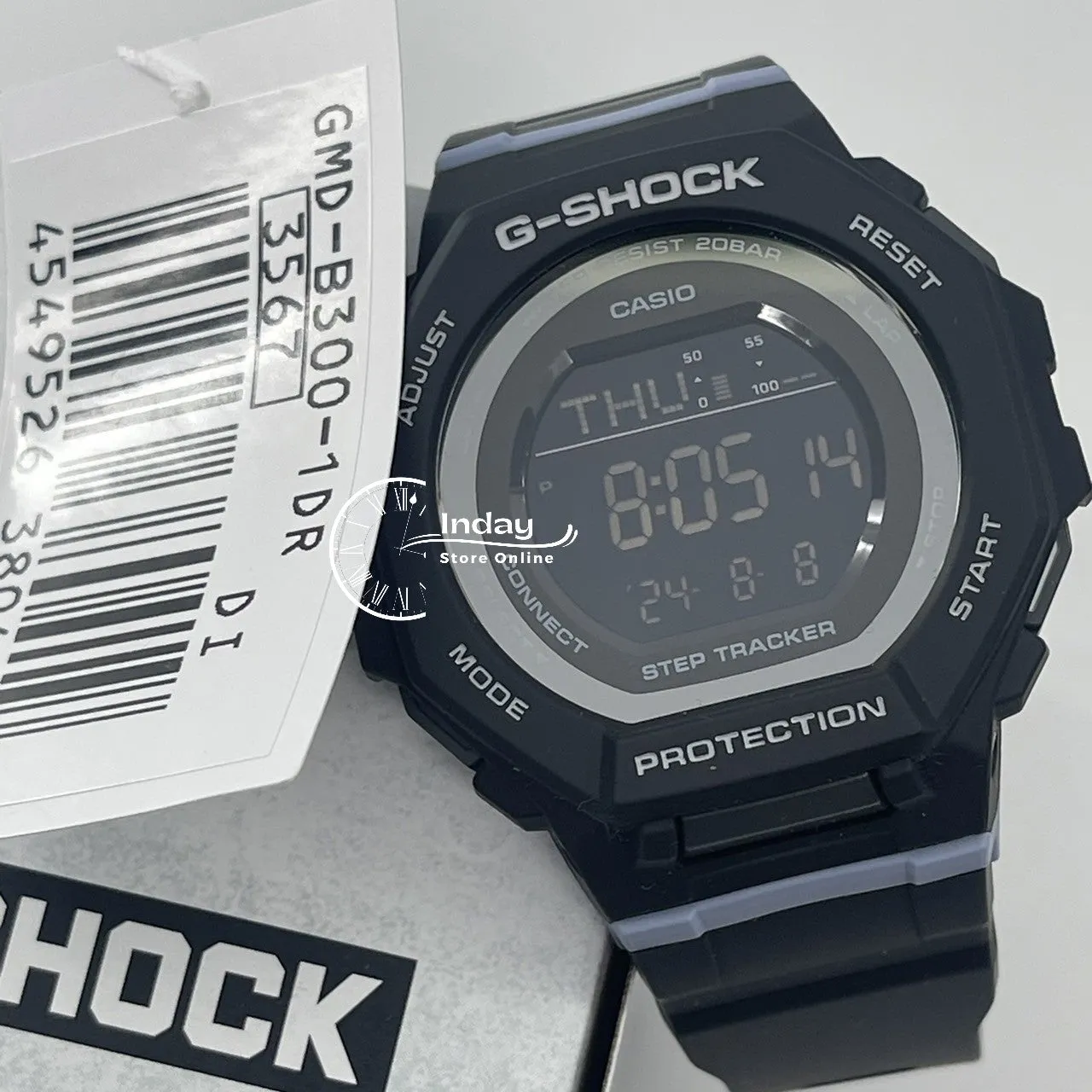 Casio G-Shock Women's Watch GMD-B300-1 G-Squad Bio-based Resin Shock Resistant Mobile link Bluetooth