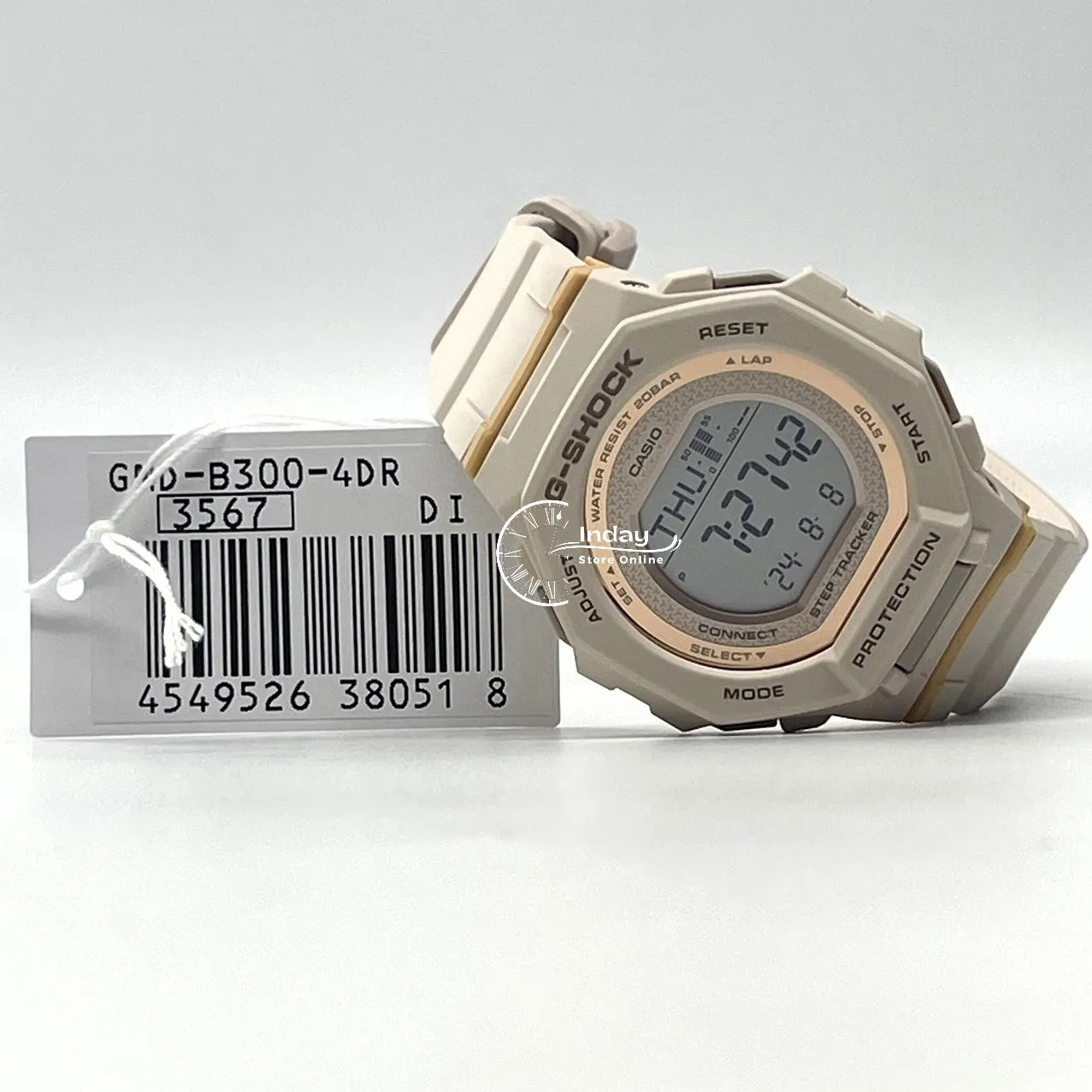 Casio G-Shock Women's Watch GMD-B300-4 G-Squad Bio-based Resin Shock Resistant Mobile link Bluetooth