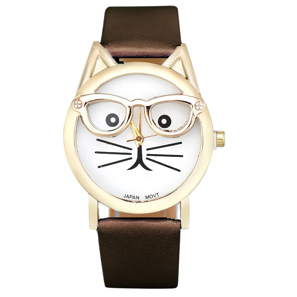 Cat Analog Quartz Dial Wrist Ladies