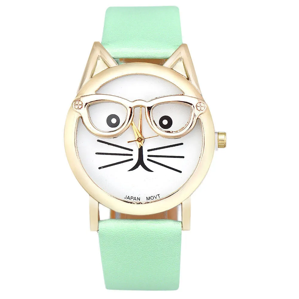 Cat Analog Quartz Dial Wrist Ladies