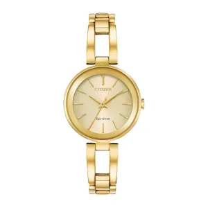 Citizen Axiom Ladies Eco Drive Gold Tone Watch