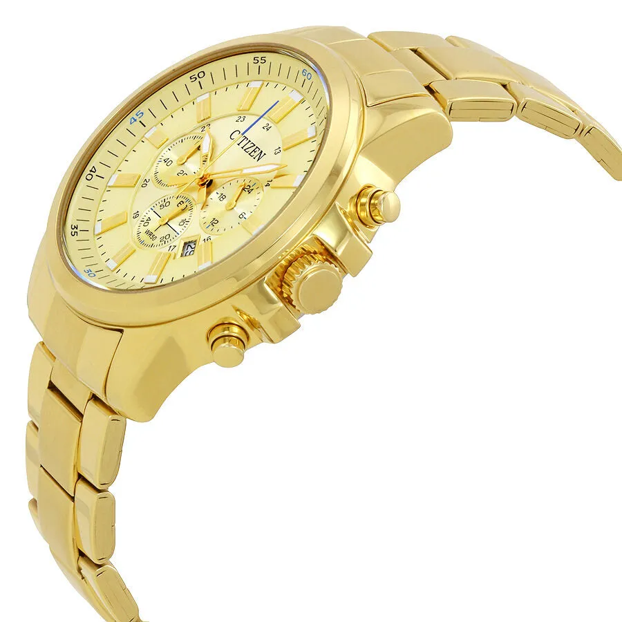 Citizen Gold Tone Dial Men's Chronograph Watch AN8083-51P