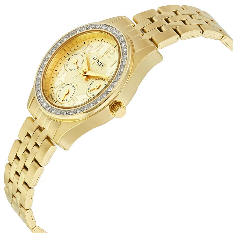 Citizen Gold Tone Ladies Multifunction Watch ED8132-55P