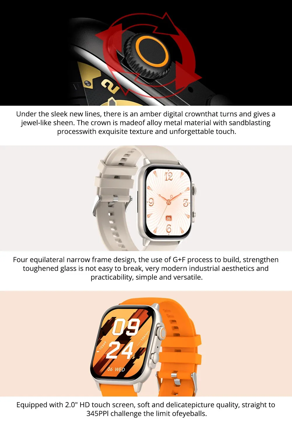 COLMI C81 2.0" AMOLED Smart Fitness Watch
