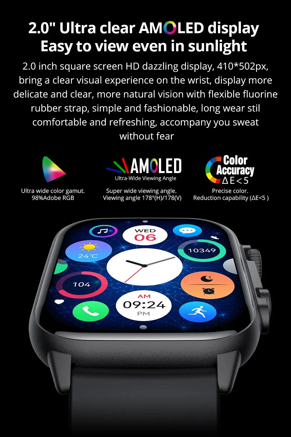 COLMI C81 2.0" AMOLED Smart Fitness Watch