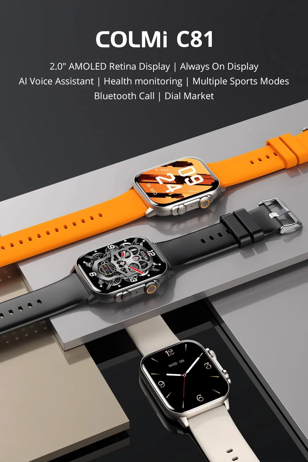 COLMI C81 2.0" AMOLED Smart Fitness Watch
