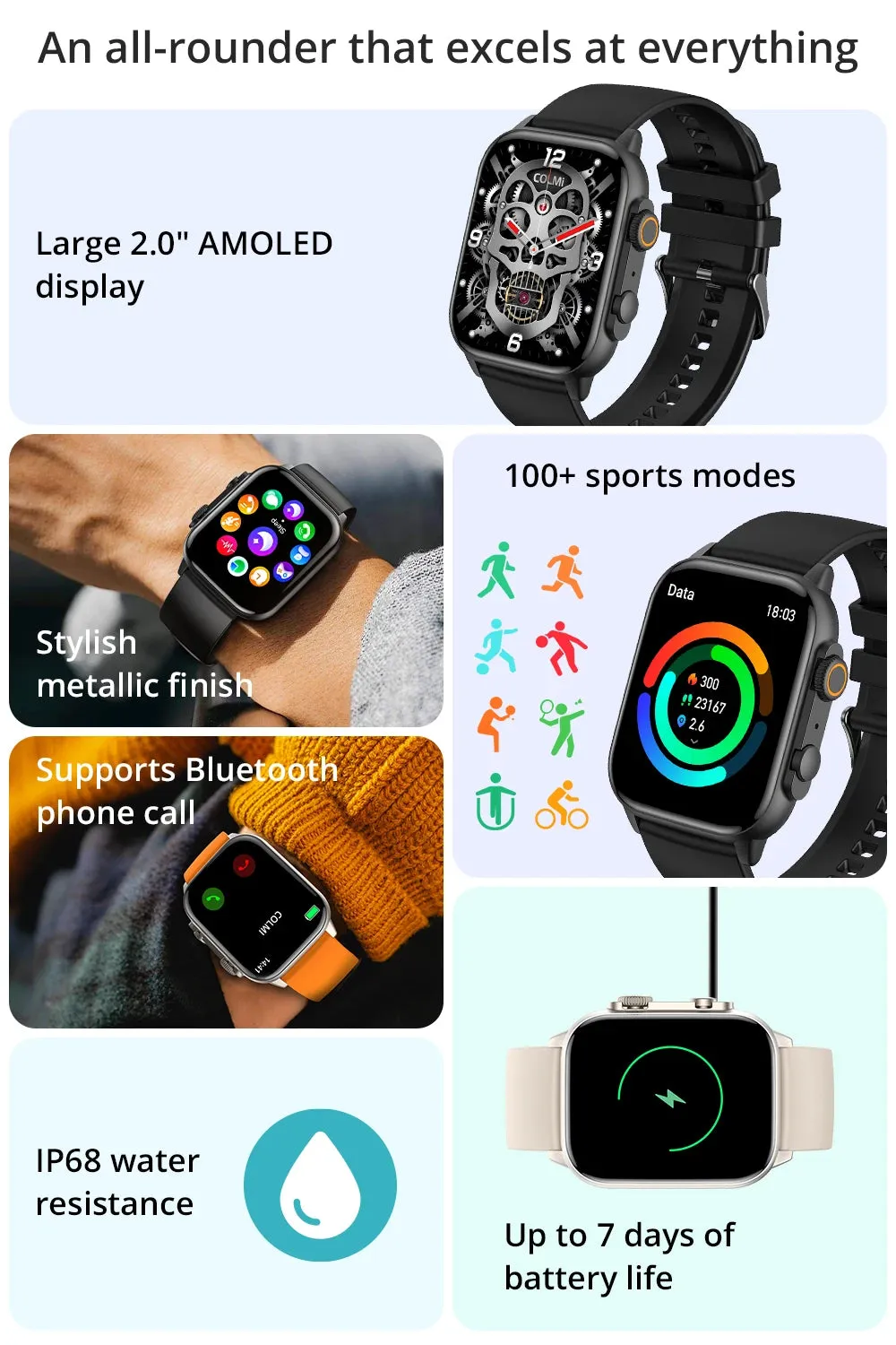 COLMI C81 2.0" AMOLED Smart Fitness Watch