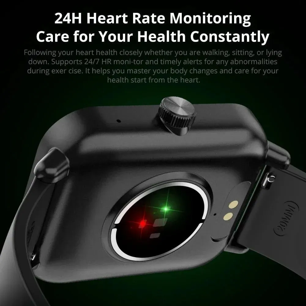 COLMI P81 Voice Calling Smart Watch Ultra 1.9 inch Screen 24H Health Monitor 100  Sports Modes, Bluetooth Smartwatch Men Women
