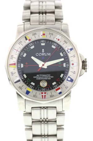 Corum Admiral's Cup Automatic 982.630.20 Stainless Steel W/Box And Papers