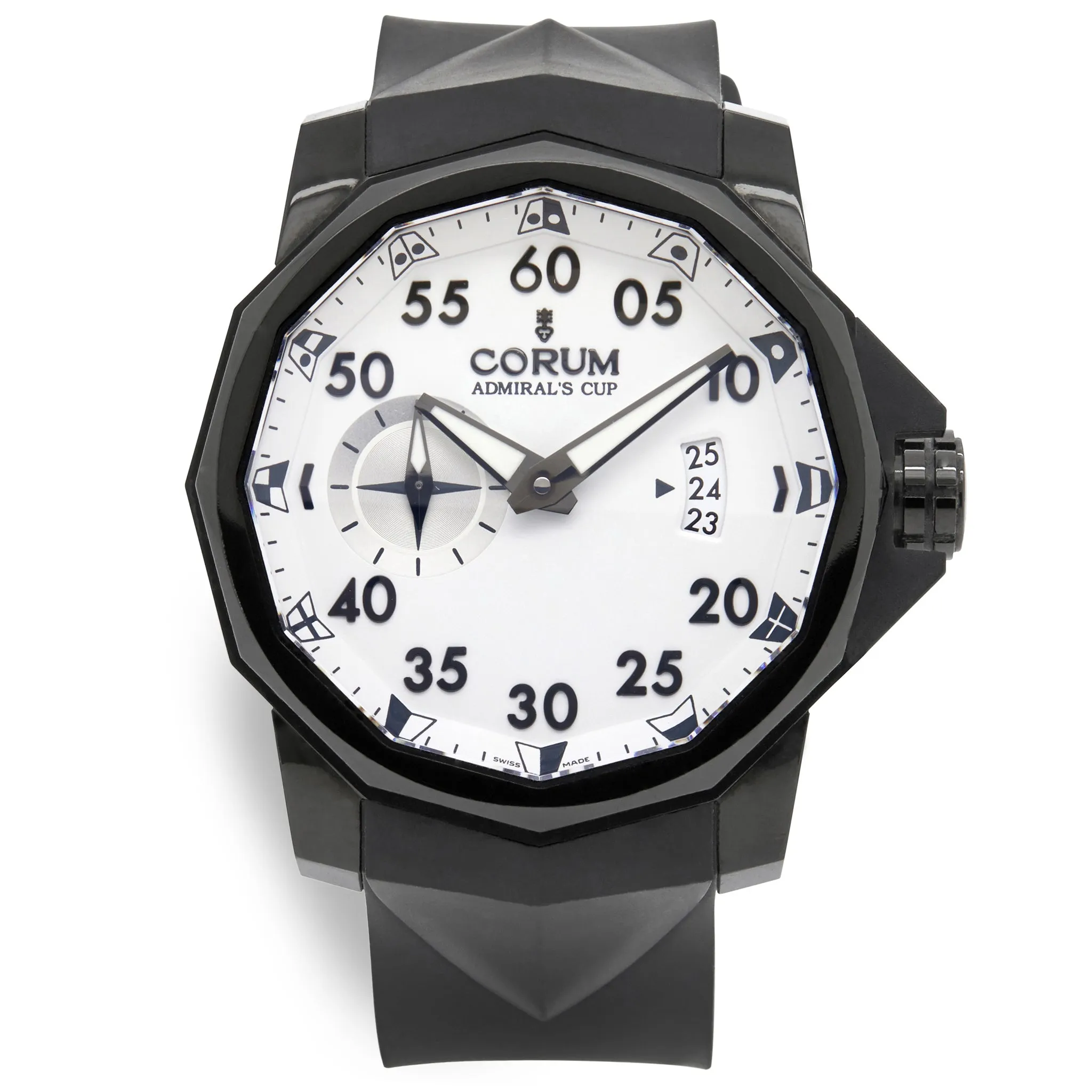 Corum Admirals Cup Competition 200pcs Limited Edition 01.0068 White Dial Automatic Men's Watch