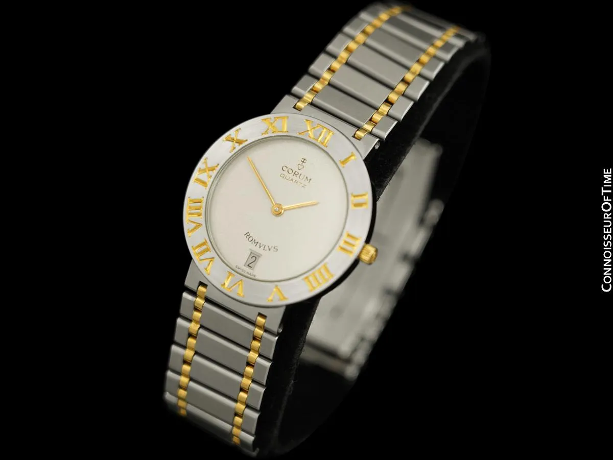 Corum Romvlvs Romulus Mens Bracelet Watch - Stainless Steel and 18K Gold