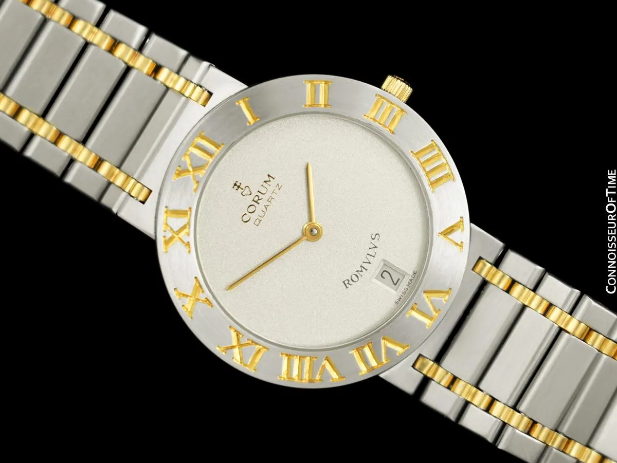 Corum Romvlvs Romulus Mens Bracelet Watch - Stainless Steel and 18K Gold