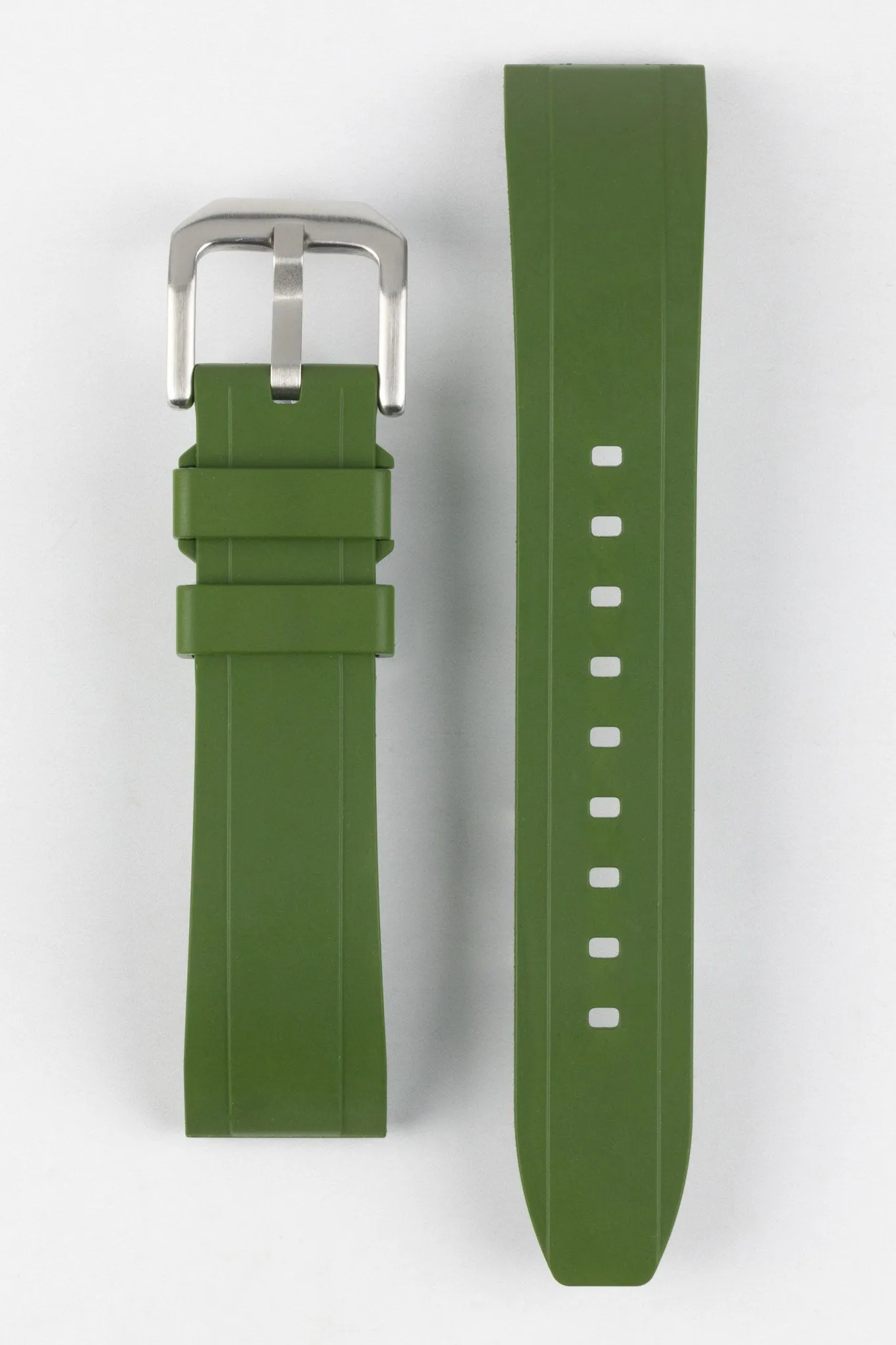 CRAFTER BLUE UX03 Green FKM Rubber Watch Strap