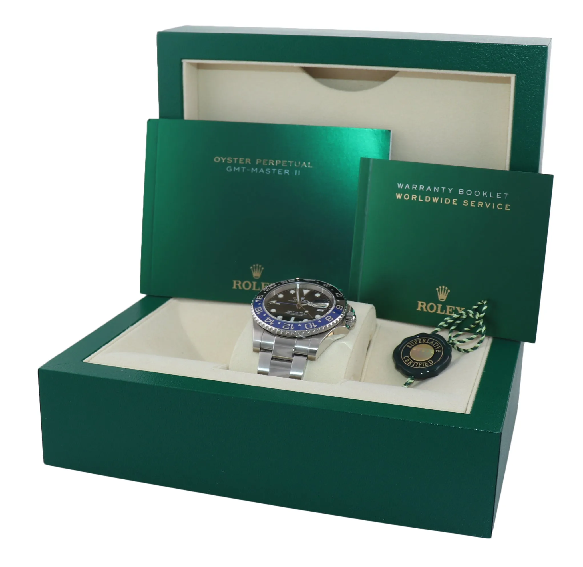 DISCONTINUED Rolex GMT Master II 116710 BLNR Steel Ceramic Batman Blue Watch Box