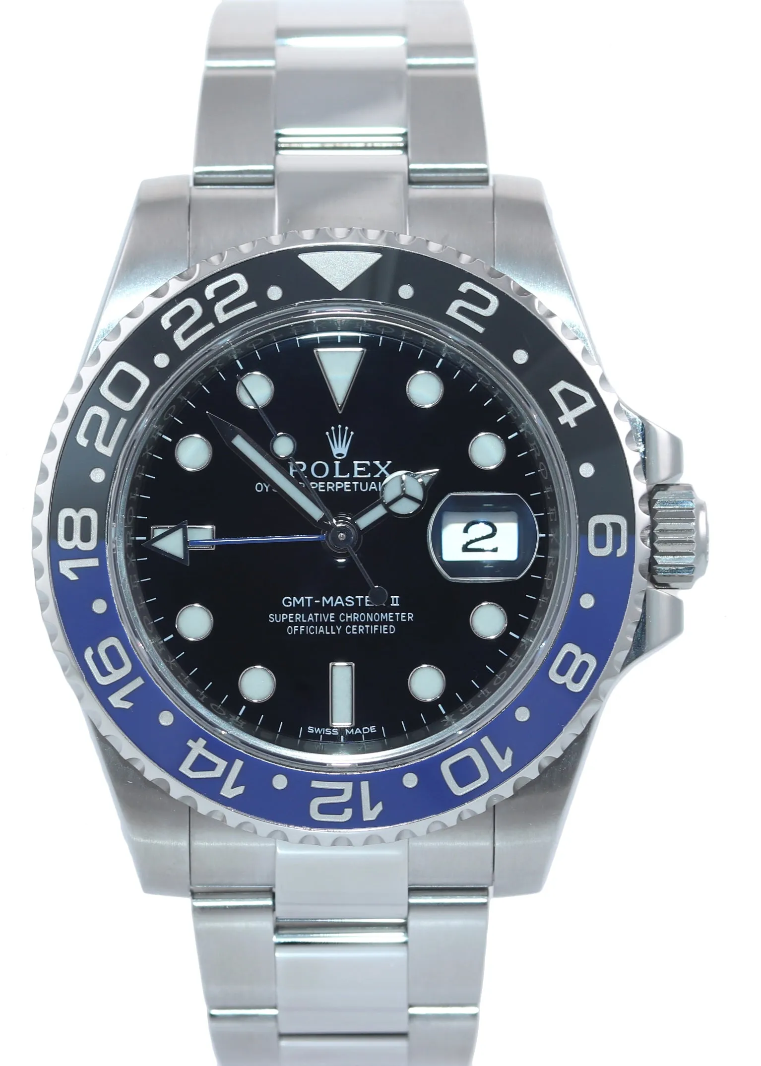 DISCONTINUED Rolex GMT Master II 116710 BLNR Steel Ceramic Batman Blue Watch Box