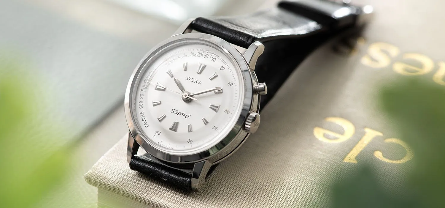 Doxa Sfygmos Pulsometer Mono Pusher Chronograph NOS