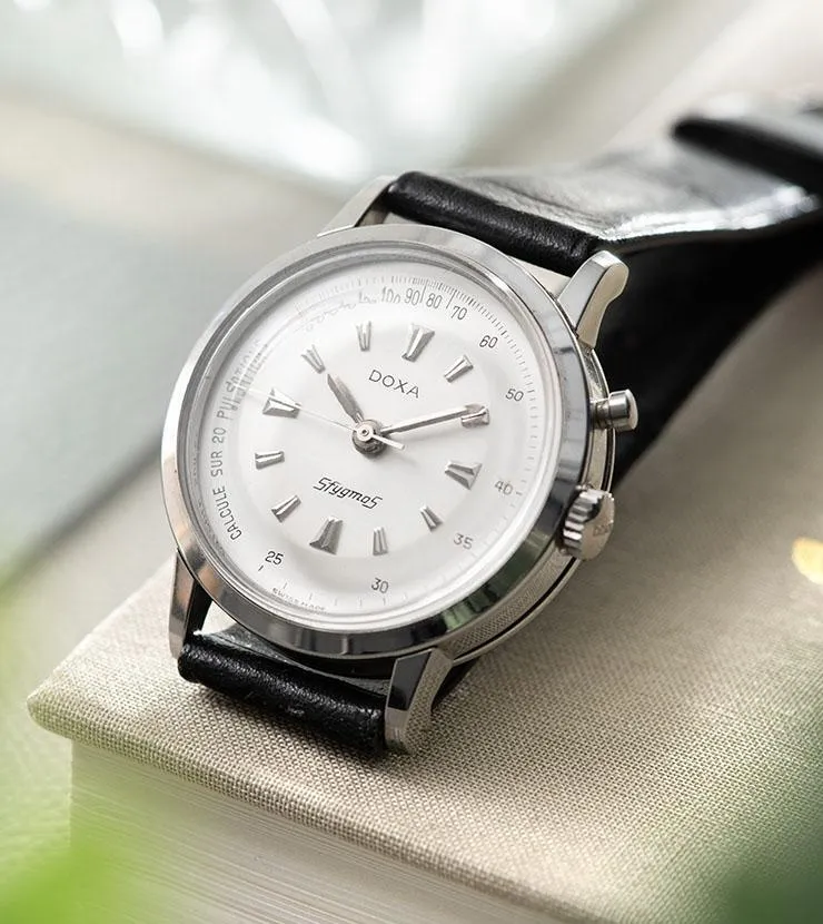 Doxa Sfygmos Pulsometer Mono Pusher Chronograph NOS