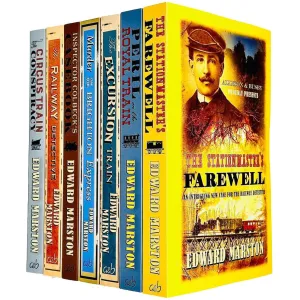 Edward Marston Railway Detective Series 7 Books Collection Set (The Stationmaster's Farewell)