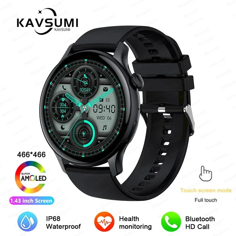 ELEGANCE LuxeFit Women Smartwatch 466*466 AMOLED 1.43" HD Screen Always Display Time Bluetooth Call IP67 Waterproof Sports Smart Watch