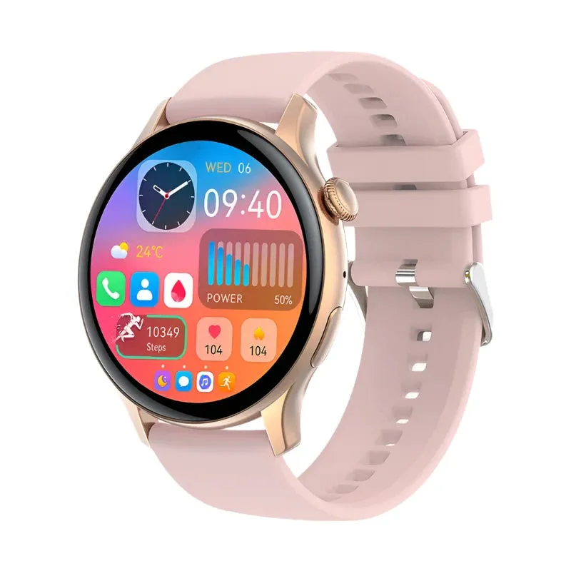 ELEGANCE LuxeFit Women Smartwatch 466*466 AMOLED 1.43" HD Screen Always Display Time Bluetooth Call IP67 Waterproof Sports Smart Watch