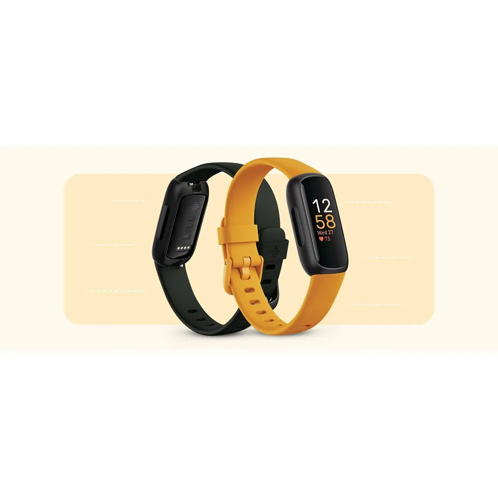 Fitbit Inspire 3 Health and Fitness Tracker, Midnight Zen / Black w/ Fitness Bundle