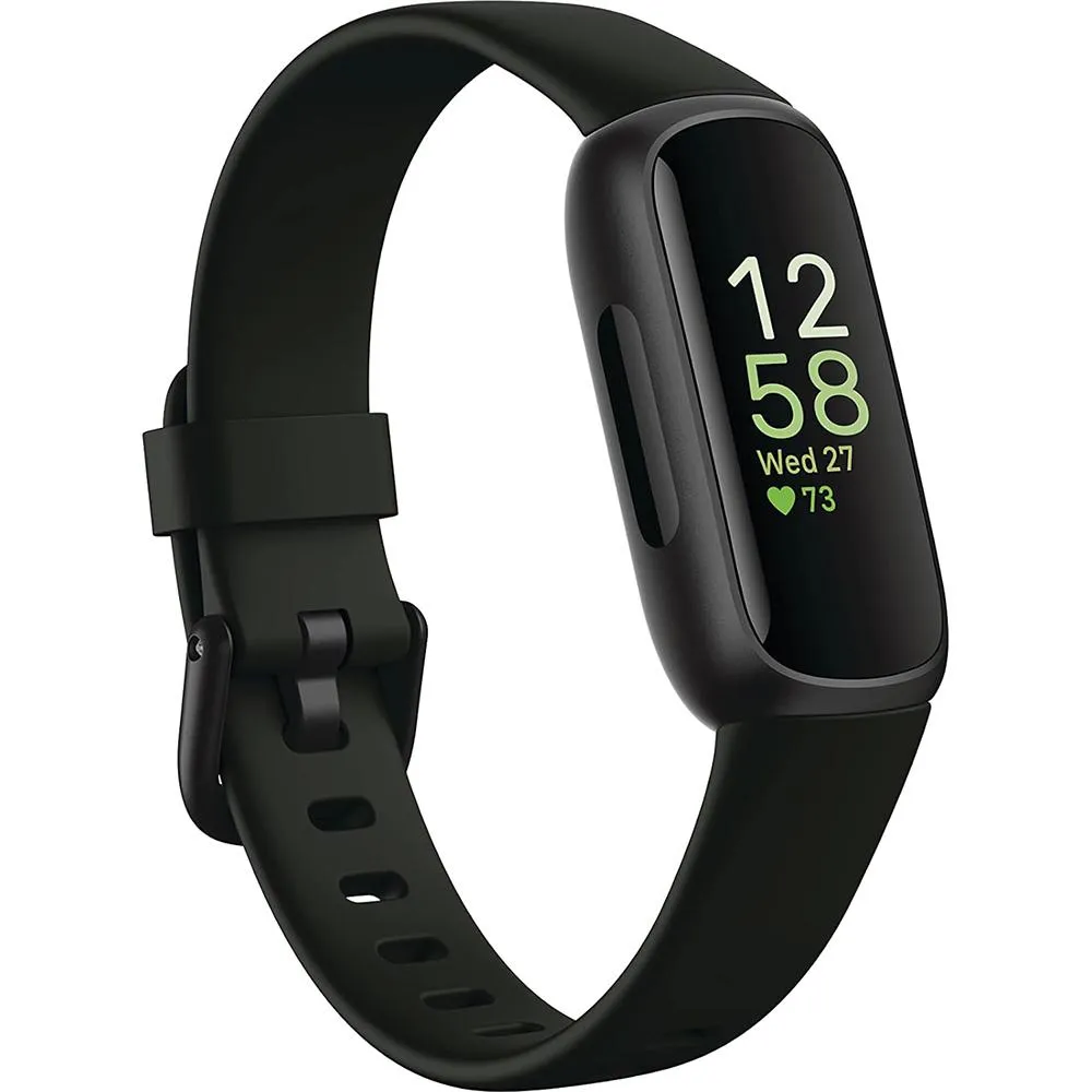 Fitbit Inspire 3 Health and Fitness Tracker, Midnight Zen / Black w/ Fitness Bundle