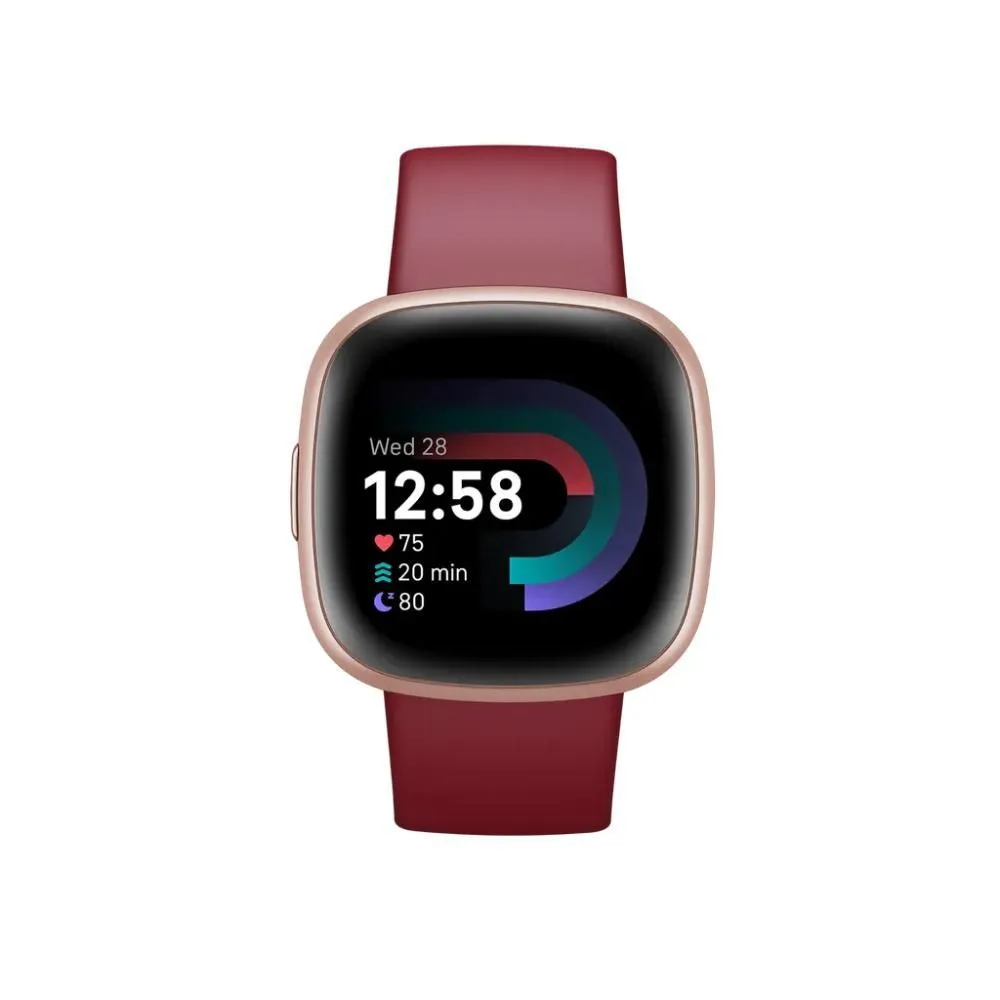 Fitbit Versa 4 Fitness Watch (Beet Juice / Copper Rose Aluminum) FB523RGRD-FRCJK